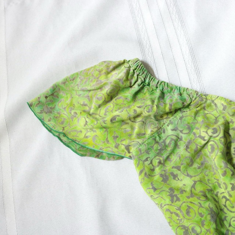 Green boho fairy princess dress - Picture 4 of 14